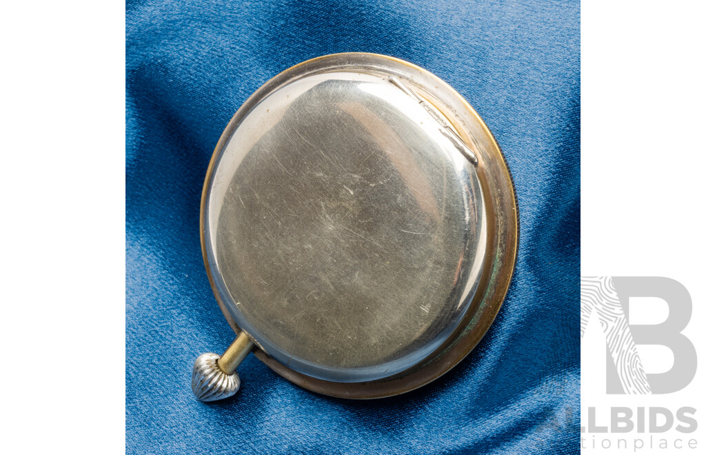 Vintage 8 Days Cyma Nickel Plated Swiss Made Pocket Watch - 5485