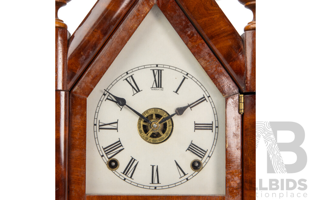 Vintage Timber Mantle Clock