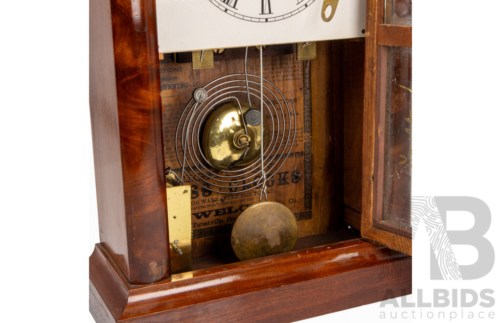 Vintage Timber Mantle Clock