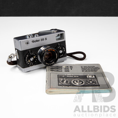 Rollei 35 S 35mm Film Camera with Sonnar 40mm F/2.8 Lens