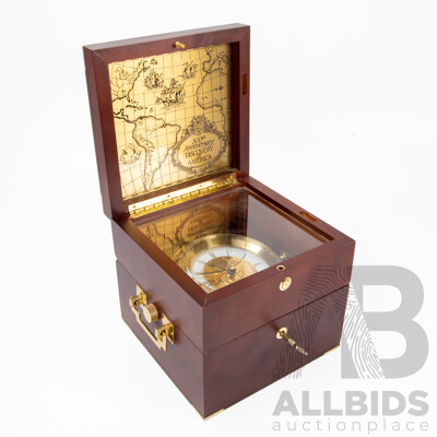 Franklin Mint Cased 'Age of Discovery' Chronometer, Circa 1992