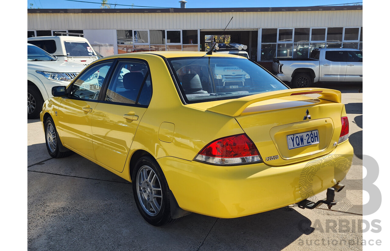 7/2007 Mitsubishi Lancer ES CH MY07 4d Sedan Yellow 2.4L