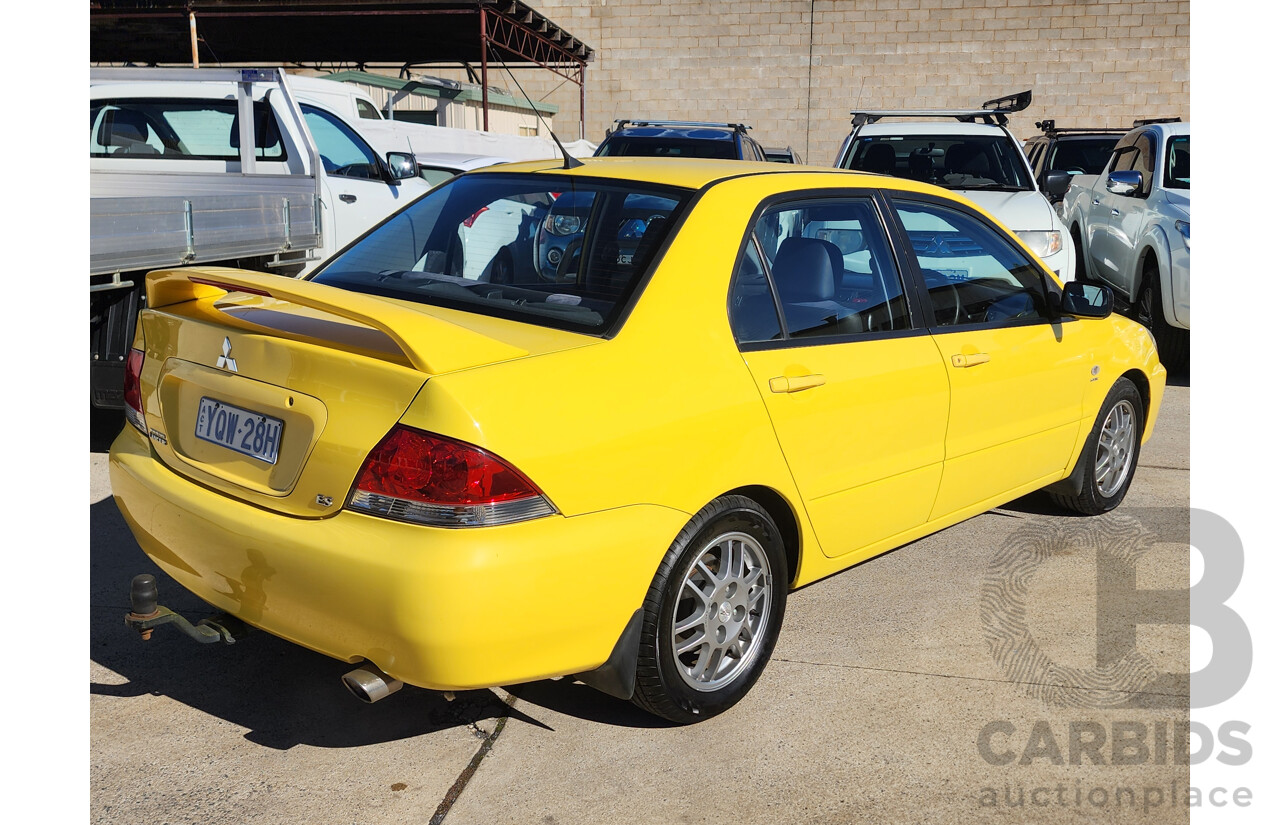 7/2007 Mitsubishi Lancer ES CH MY07 4d Sedan Yellow 2.4L