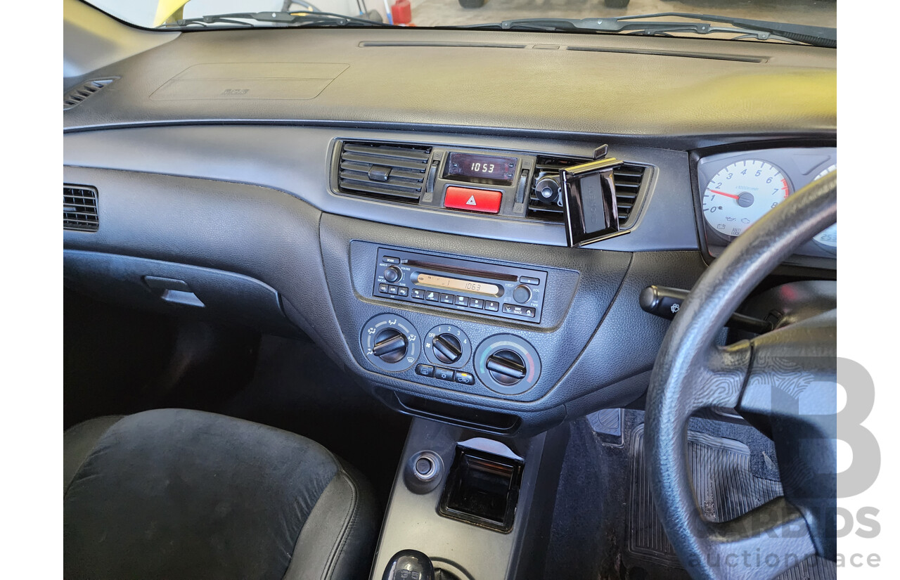 7/2007 Mitsubishi Lancer ES CH MY07 4d Sedan Yellow 2.4L