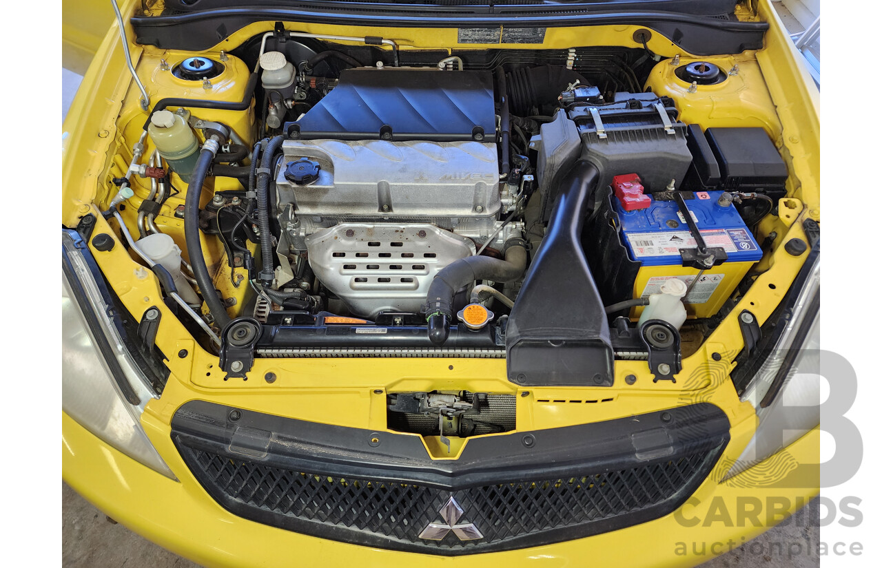 7/2007 Mitsubishi Lancer ES CH MY07 4d Sedan Yellow 2.4L