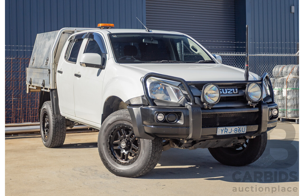11/2018 Isuzu D-Max SX TF MY18 Crew C/Chas White Turbo Diesel 3.0L