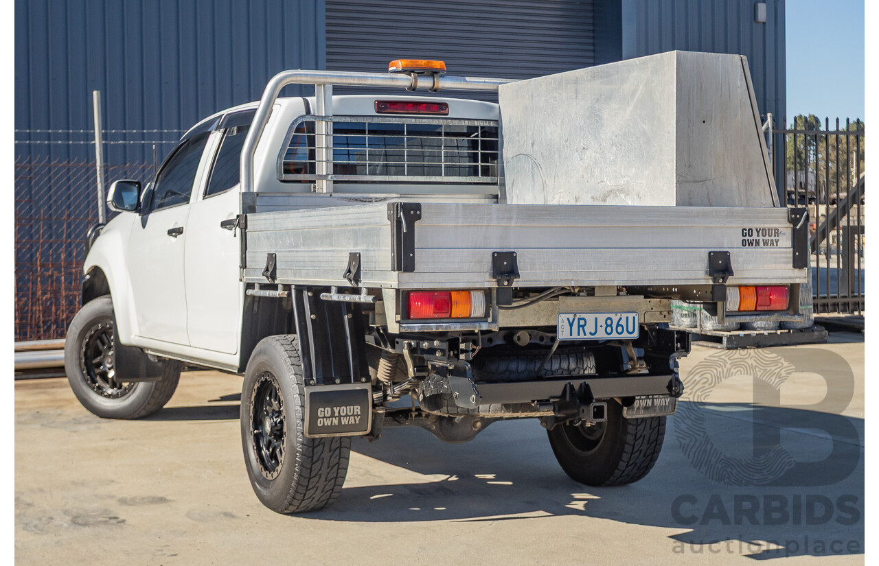 11/2018 Isuzu D-Max SX TF MY18 Crew C/Chas White Turbo Diesel 3.0L