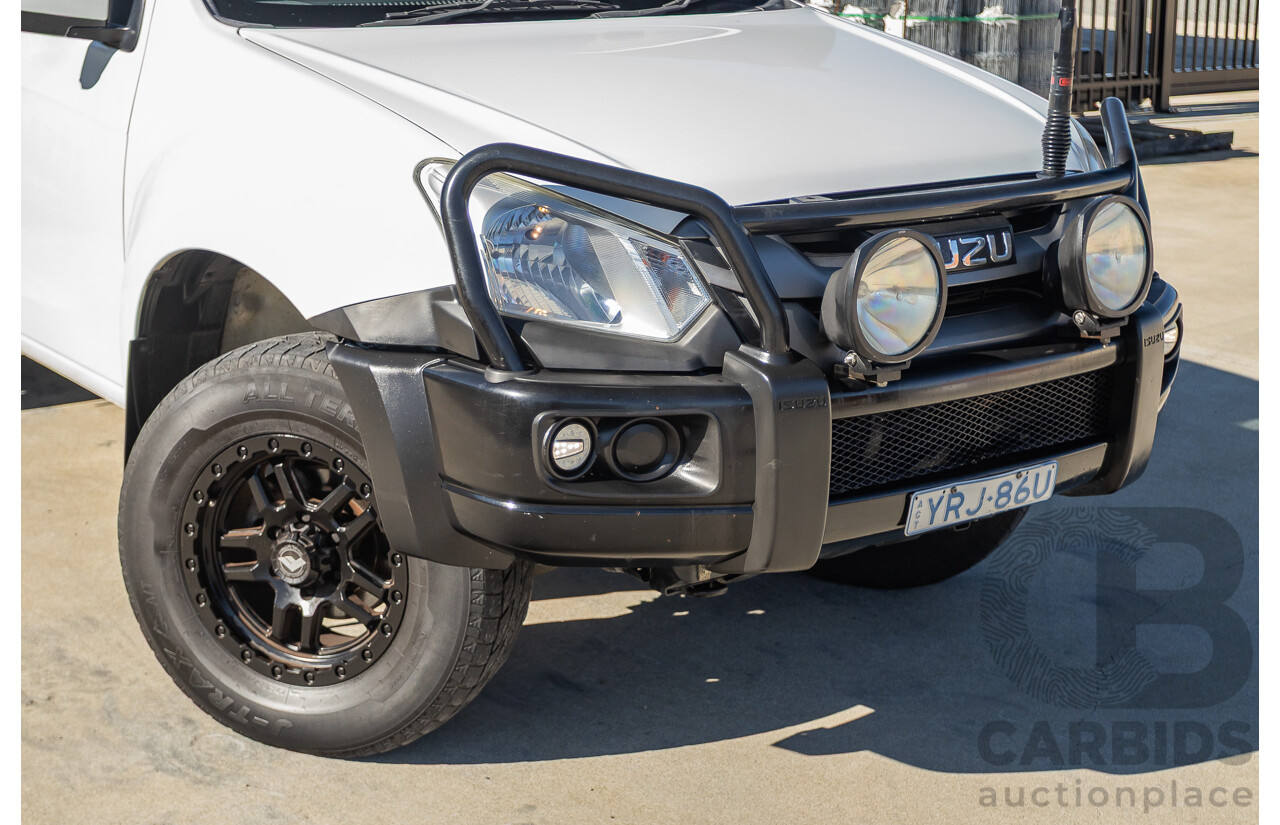 11/2018 Isuzu D-Max SX TF MY18 Crew C/Chas White Turbo Diesel 3.0L