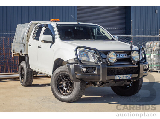 11/2018 Isuzu D-Max SX TF MY18 Crew C/Chas White Turbo Diesel 3.0L