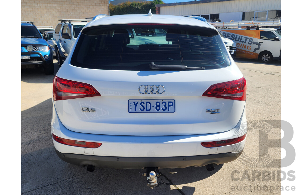4/2012 Audi Q5 2.0 TFSI Quattro 8R MY12 4d Wagon White 2.0L