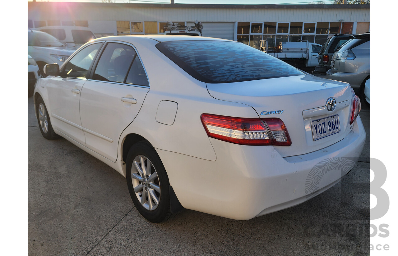 7/2010 Toyota Camry Altise ACV40R 09 UPGRADE 4d Sedan White 2.4L