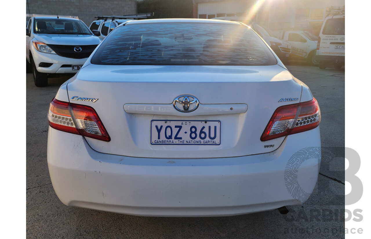 7/2010 Toyota Camry Altise ACV40R 09 UPGRADE 4d Sedan White 2.4L