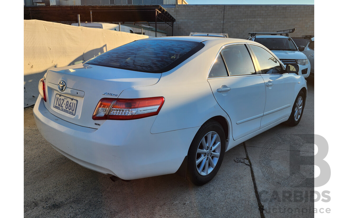 7/2010 Toyota Camry Altise ACV40R 09 UPGRADE 4d Sedan White 2.4L