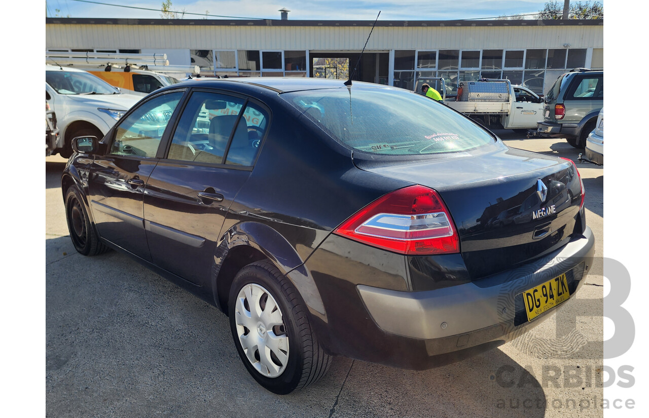 10/2008 Renault Megane Expression X84 MY06 UPGRADE 4d Sedan Black 2.0L