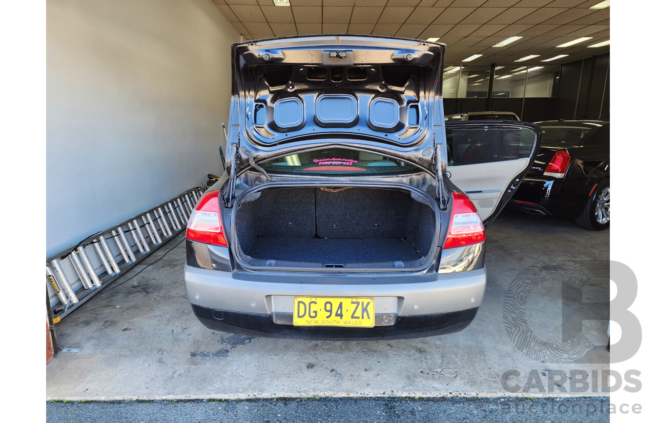 10/2008 Renault Megane Expression X84 MY06 UPGRADE 4d Sedan Black 2.0L