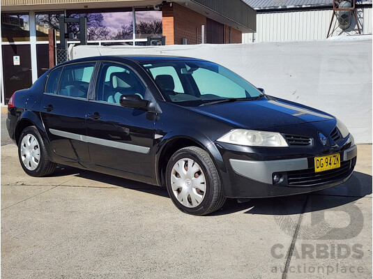 10/2008 Renault Megane Expression X84 MY06 UPGRADE 4d Sedan Black 2.0L