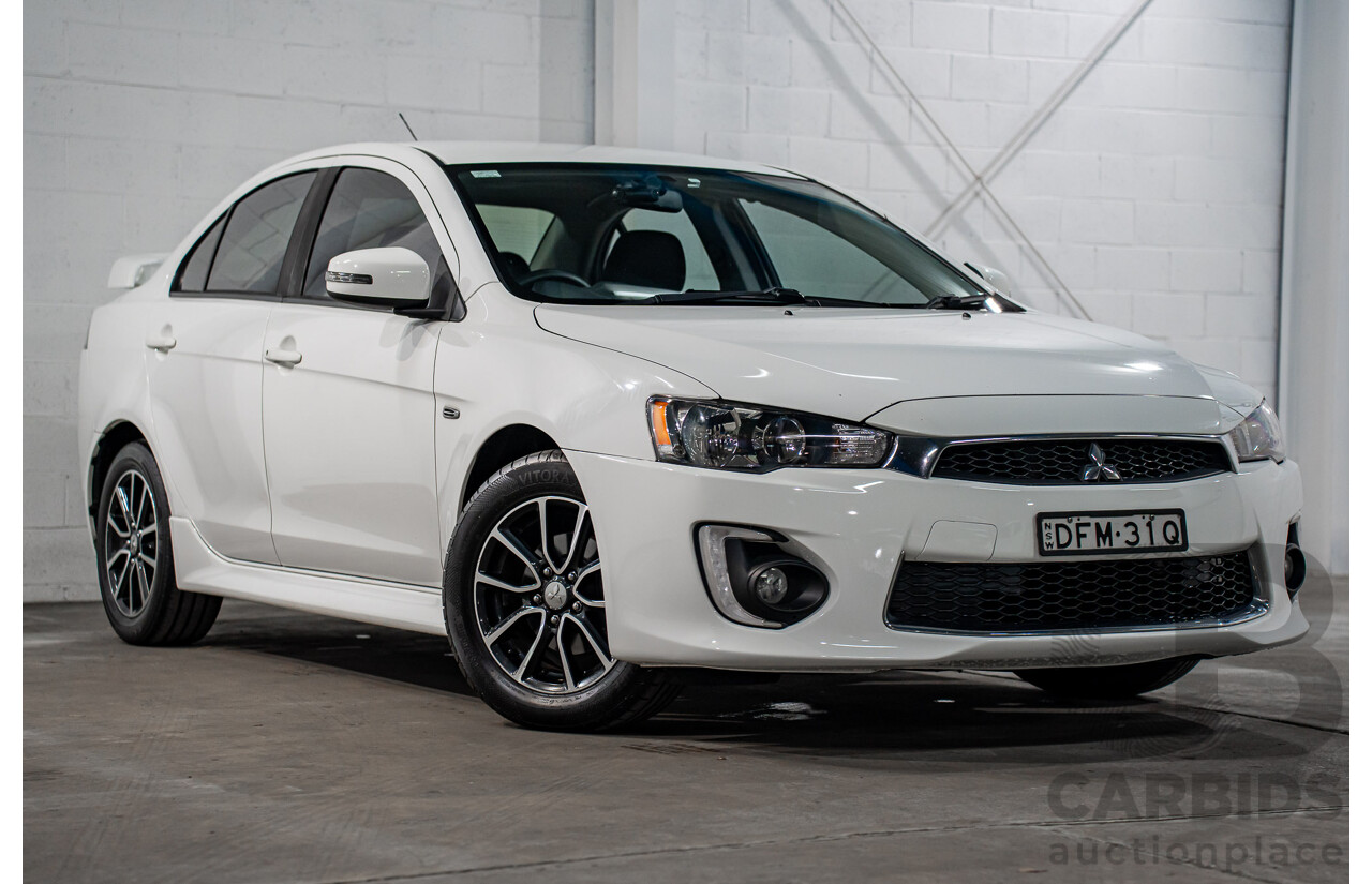 04/2016 Mitsubishi Lancer ES Sport (FWD) CF 4D Sedan Diamond White 2.0L
