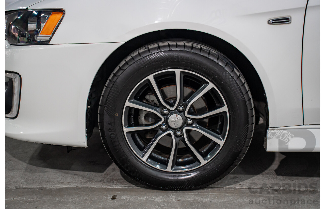 04/2016 Mitsubishi Lancer ES Sport (FWD) CF 4D Sedan Diamond White 2.0L