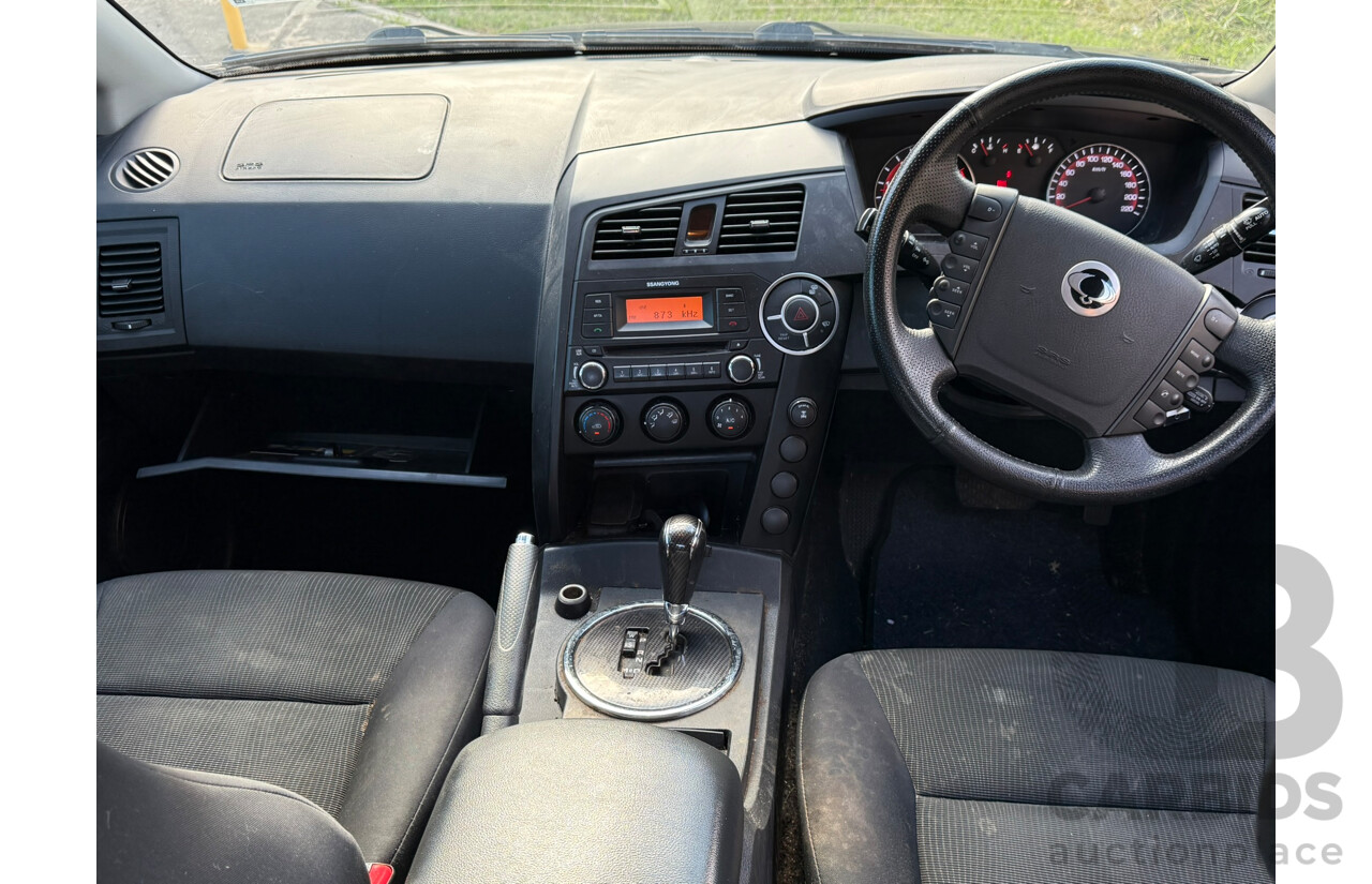 03/2013 Ssangyong Actyon Sports SX (4x4) 4x4 Q100 MY12 Double Cab Utility Black 2.0L