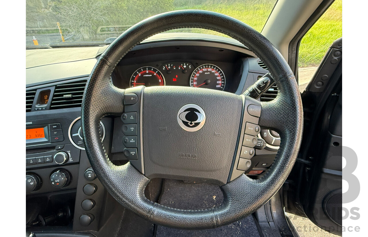 03/2013 Ssangyong Actyon Sports SX (4x4) 4x4 Q100 MY12 Double Cab Utility Black 2.0L