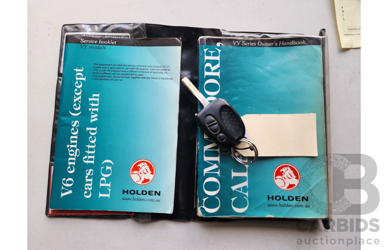 9/2002 Holden Calais  VXII 4d Sedan White 3.8L
