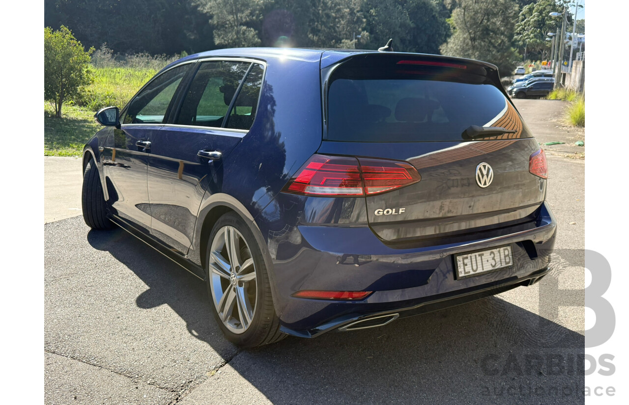 01/2020 Volkswagen Golf 110 TSI Highline FWD AU MY20 5 Door Hatchback Blue 1.4L
