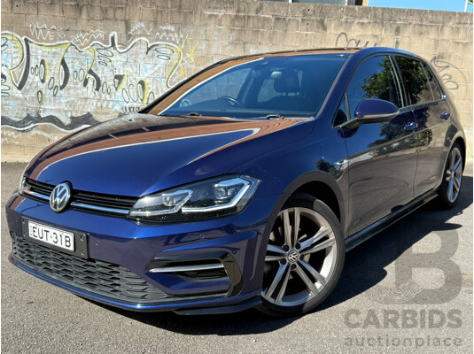 01/2020 Volkswagen Golf 110 TSI Highline FWD AU MY20 5 Door Hatchback Blue 1.4L
