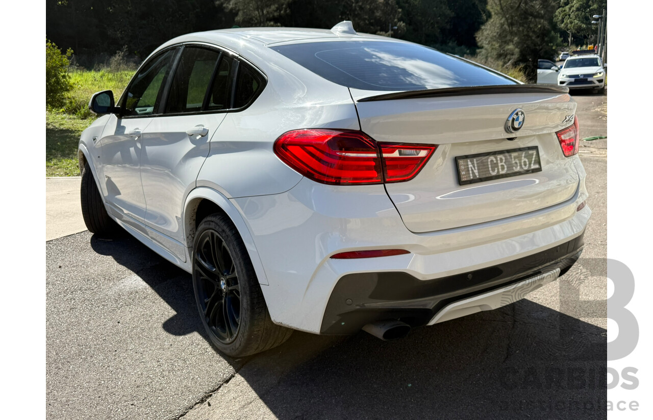 3/2015 Bmw X4 Xdrive 20i F26 MY15 5d Coupe White 2.0L