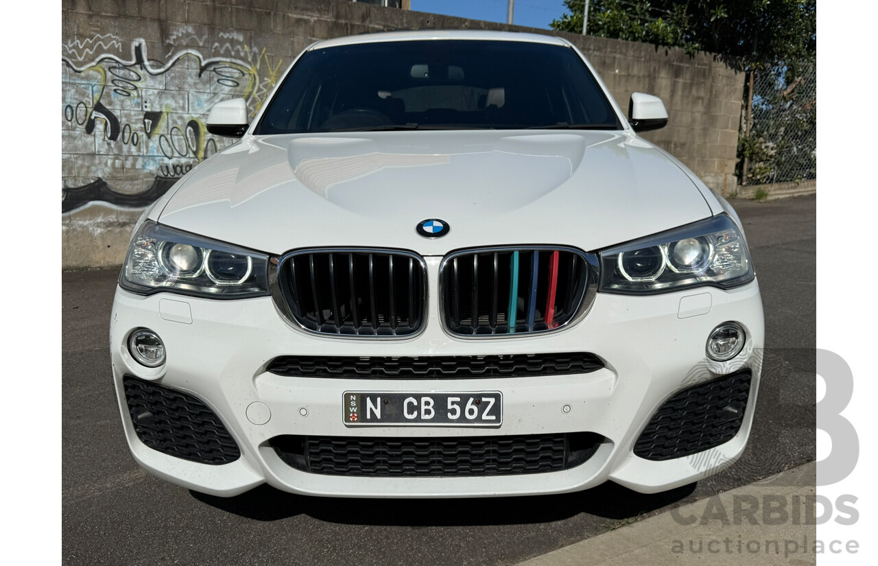 3/2015 Bmw X4 Xdrive 20i F26 MY15 5d Coupe White 2.0L