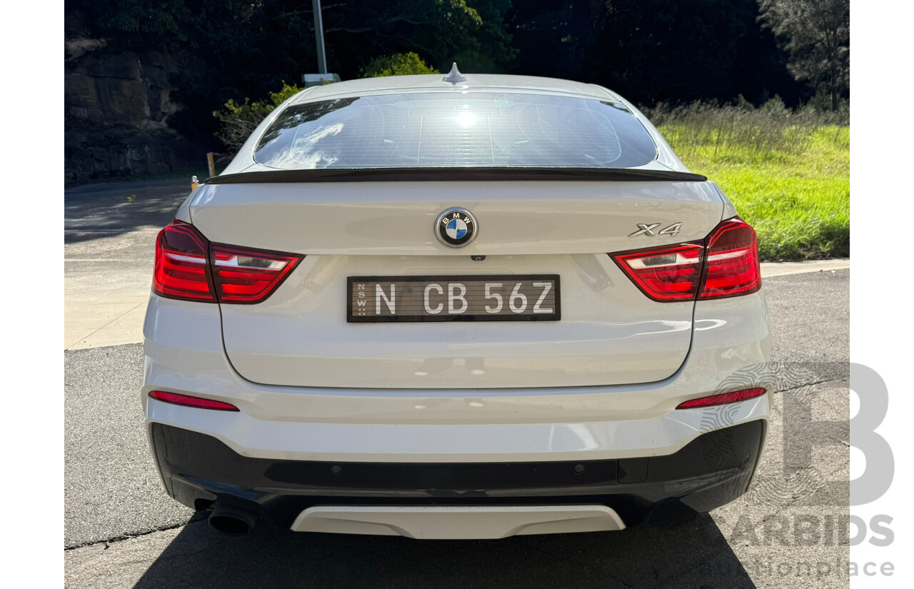 3/2015 Bmw X4 Xdrive 20i F26 MY15 5d Coupe White 2.0L