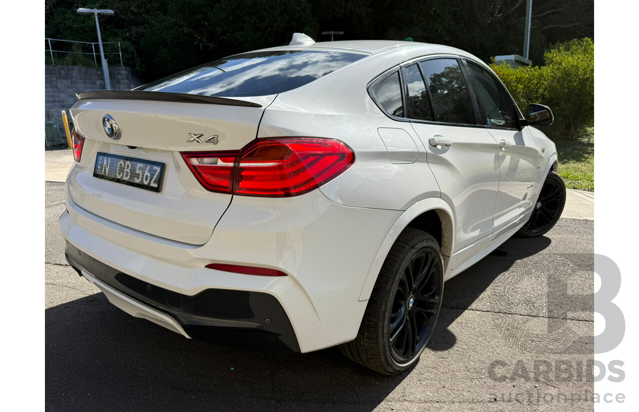 3/2015 Bmw X4 Xdrive 20i F26 MY15 5d Coupe White 2.0L