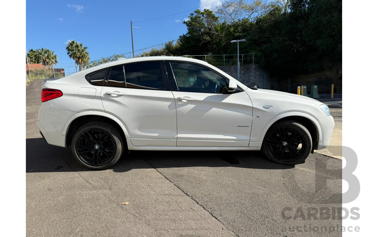 3/2015 Bmw X4 Xdrive 20i F26 MY15 5d Coupe White 2.0L
