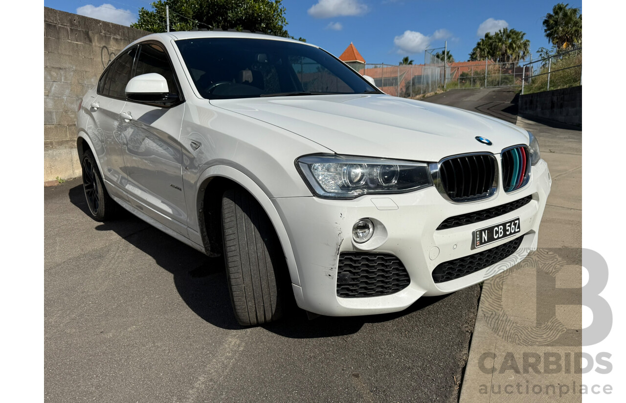 3/2015 Bmw X4 Xdrive 20i F26 MY15 5d Coupe White 2.0L