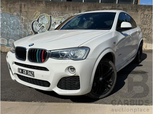 3/2015 Bmw X4 Xdrive 20i F26 MY15 5d Coupe White 2.0L