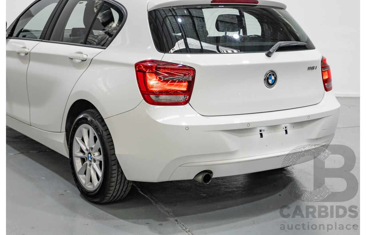 2/2015 BMW 116i Urban F20 MY15 5d Hatchback Alpine White Turbo 1.6L