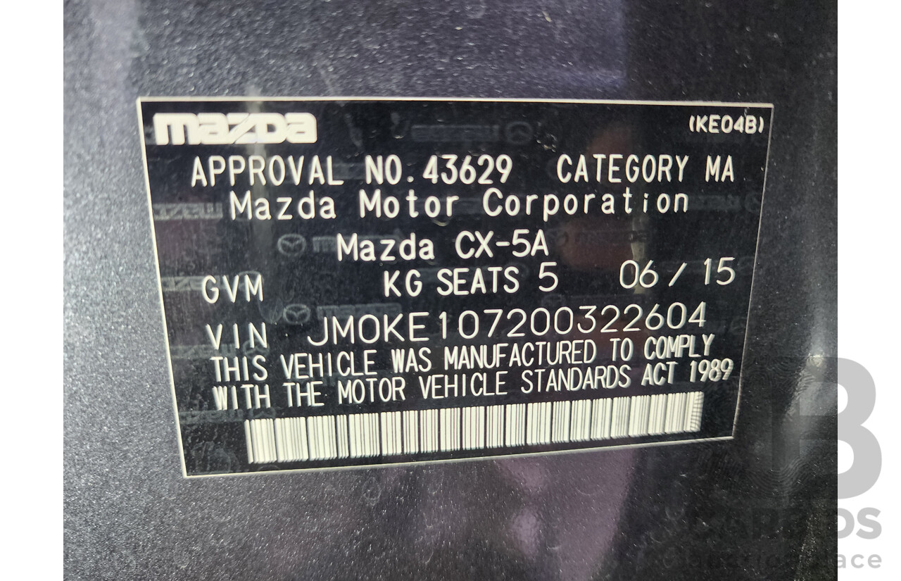 6/2015 Mazda Cx-5 MAXX (4x2) MY15 4d Wagon Grey 2.0L