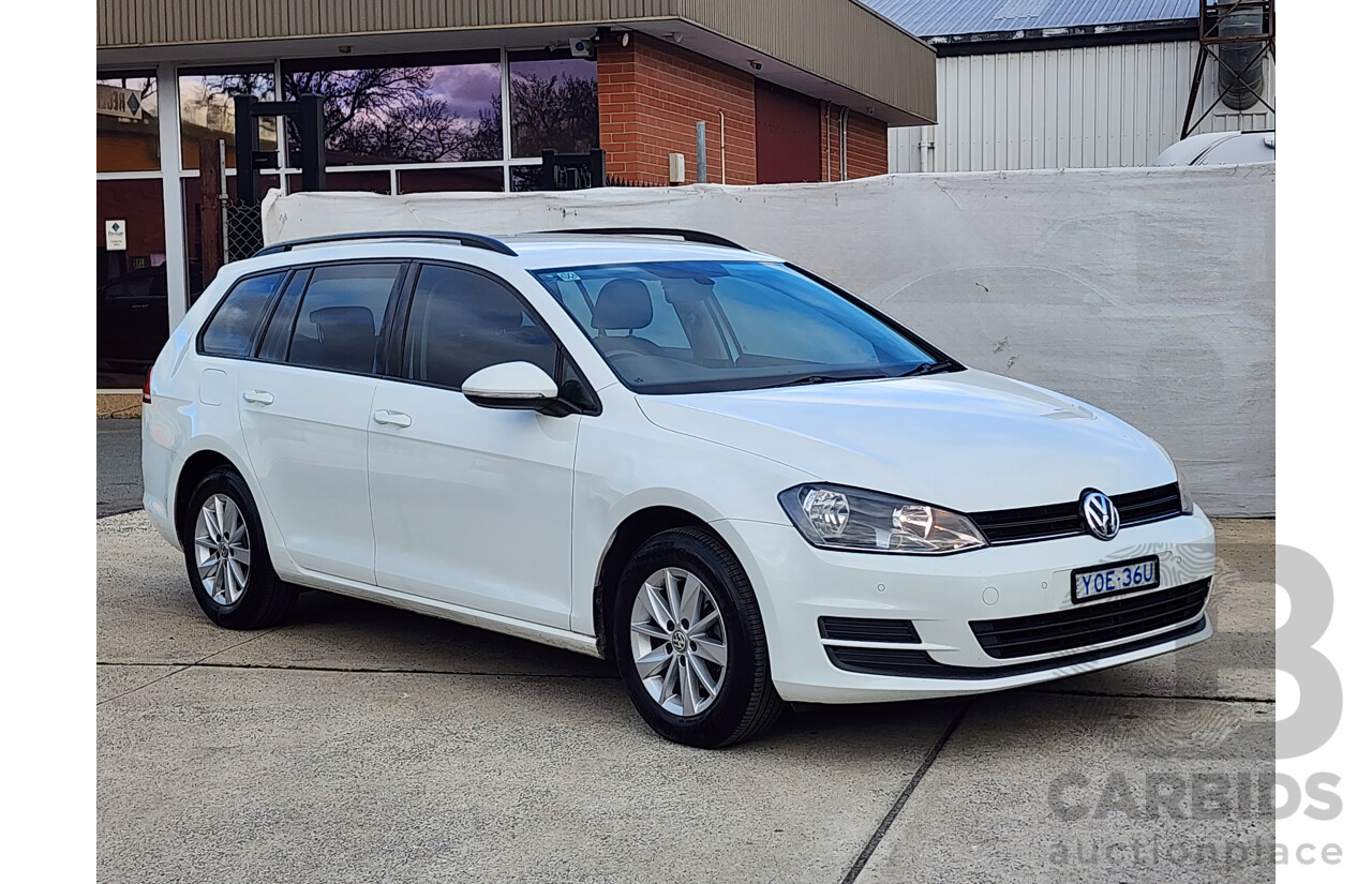 1/2017 Volkswagen Golf 92 TSI Trendline AU MY17 4d Wagon White 1.4L