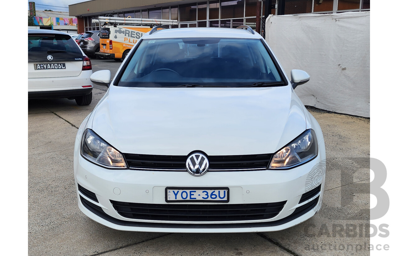 1/2017 Volkswagen Golf 92 TSI Trendline AU MY17 4d Wagon White 1.4L