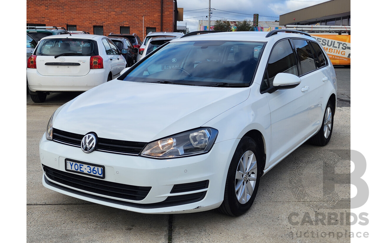 1/2017 Volkswagen Golf 92 TSI Trendline AU MY17 4d Wagon White 1.4L