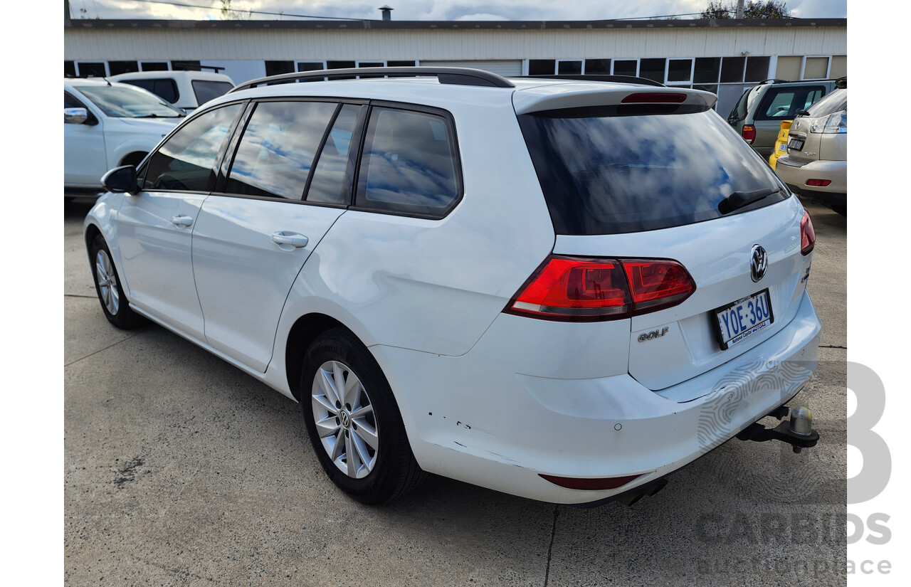 1/2017 Volkswagen Golf 92 TSI Trendline AU MY17 4d Wagon White 1.4L