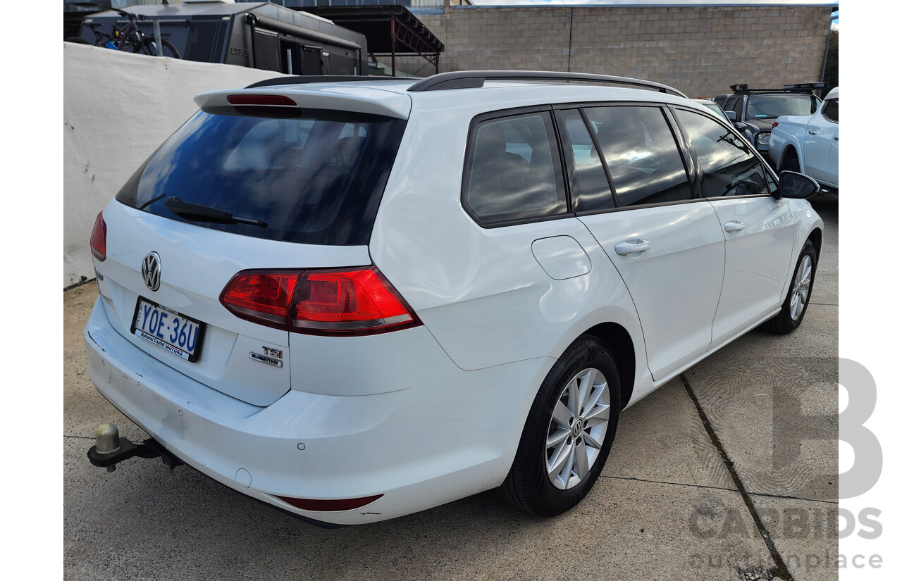1/2017 Volkswagen Golf 92 TSI Trendline AU MY17 4d Wagon White 1.4L