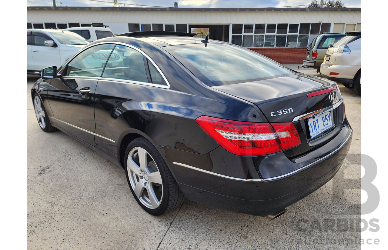 9/2010 Mercedes-Benz E350 Avantgarde 207 2d Coupe Black 3.5L