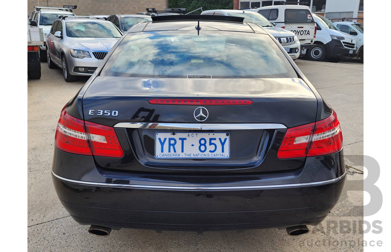 9/2010 Mercedes-Benz E350 Avantgarde 207 2d Coupe Black 3.5L