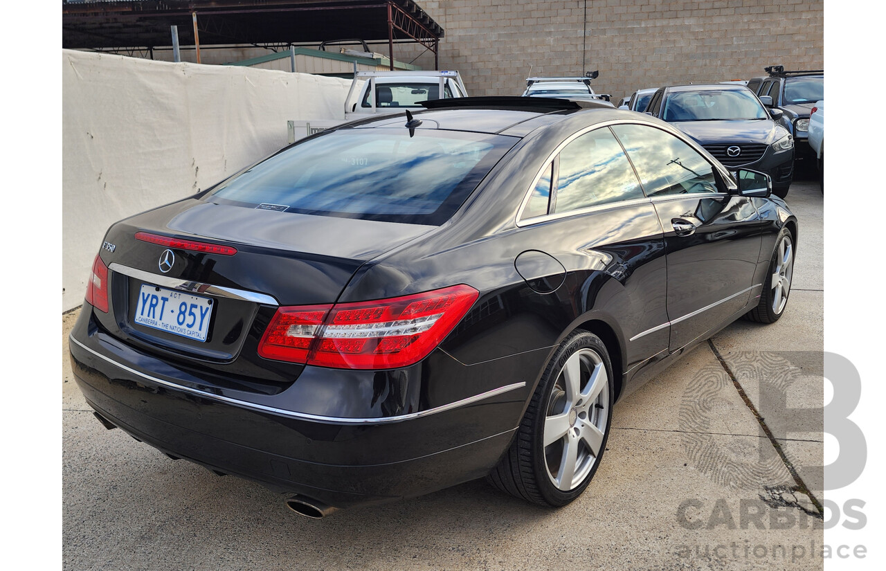 9/2010 Mercedes-Benz E350 Avantgarde 207 2d Coupe Black 3.5L