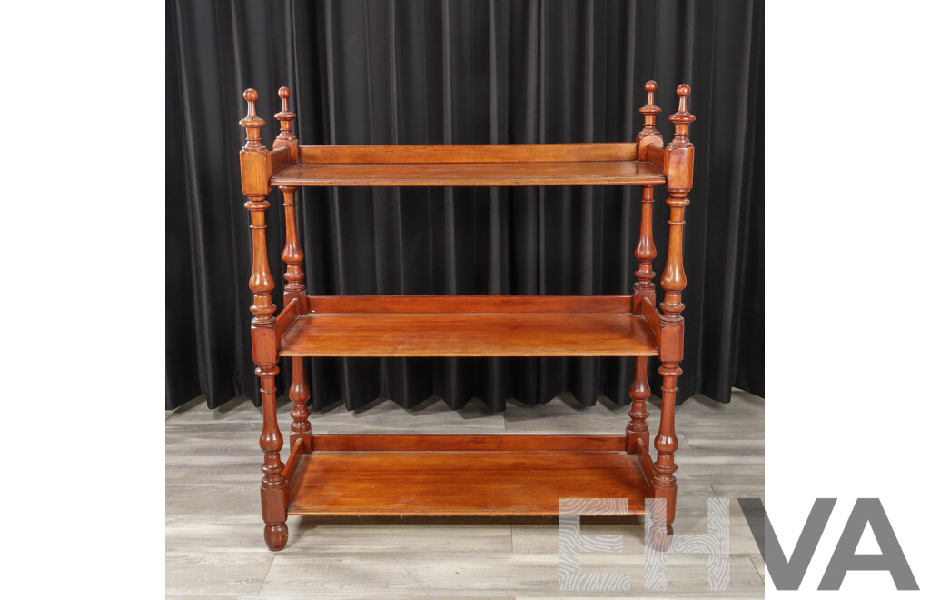 Victorian Cedar Three Tier Dumbwaiter