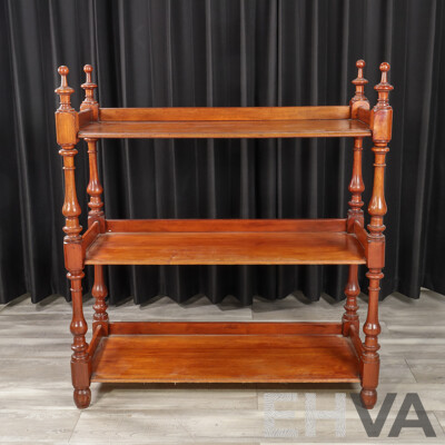 Victorian Cedar Three Tier Dumbwaiter