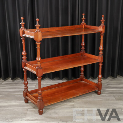 Victorian Cedar Three Tier Dumbwaiter