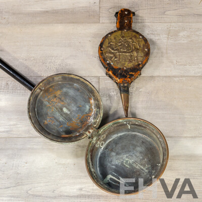 Vintage Copper Bed Warmer