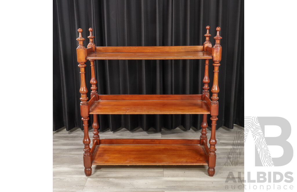 Victorian Cedar Three Tier Dumbwaiter