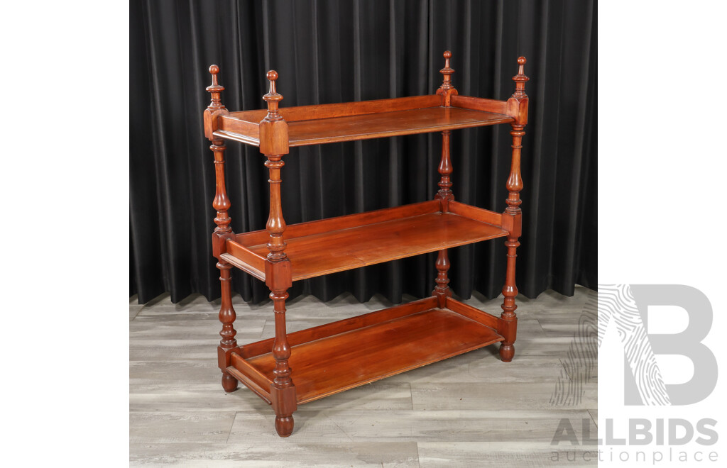 Victorian Cedar Three Tier Dumbwaiter